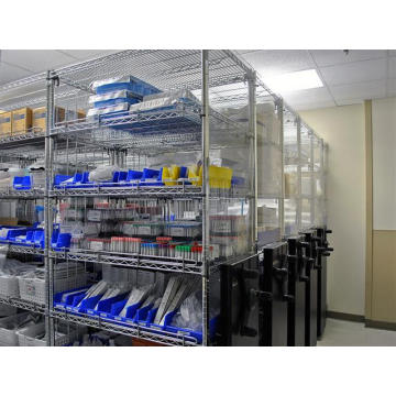 Rack de rangement à écran de pharmacie de l&#39;hôpital NSF réglable